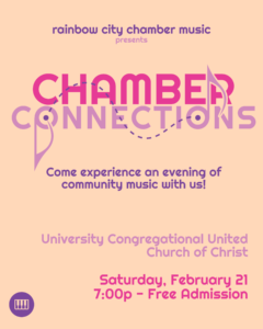 Chamber Connections Concert Poster