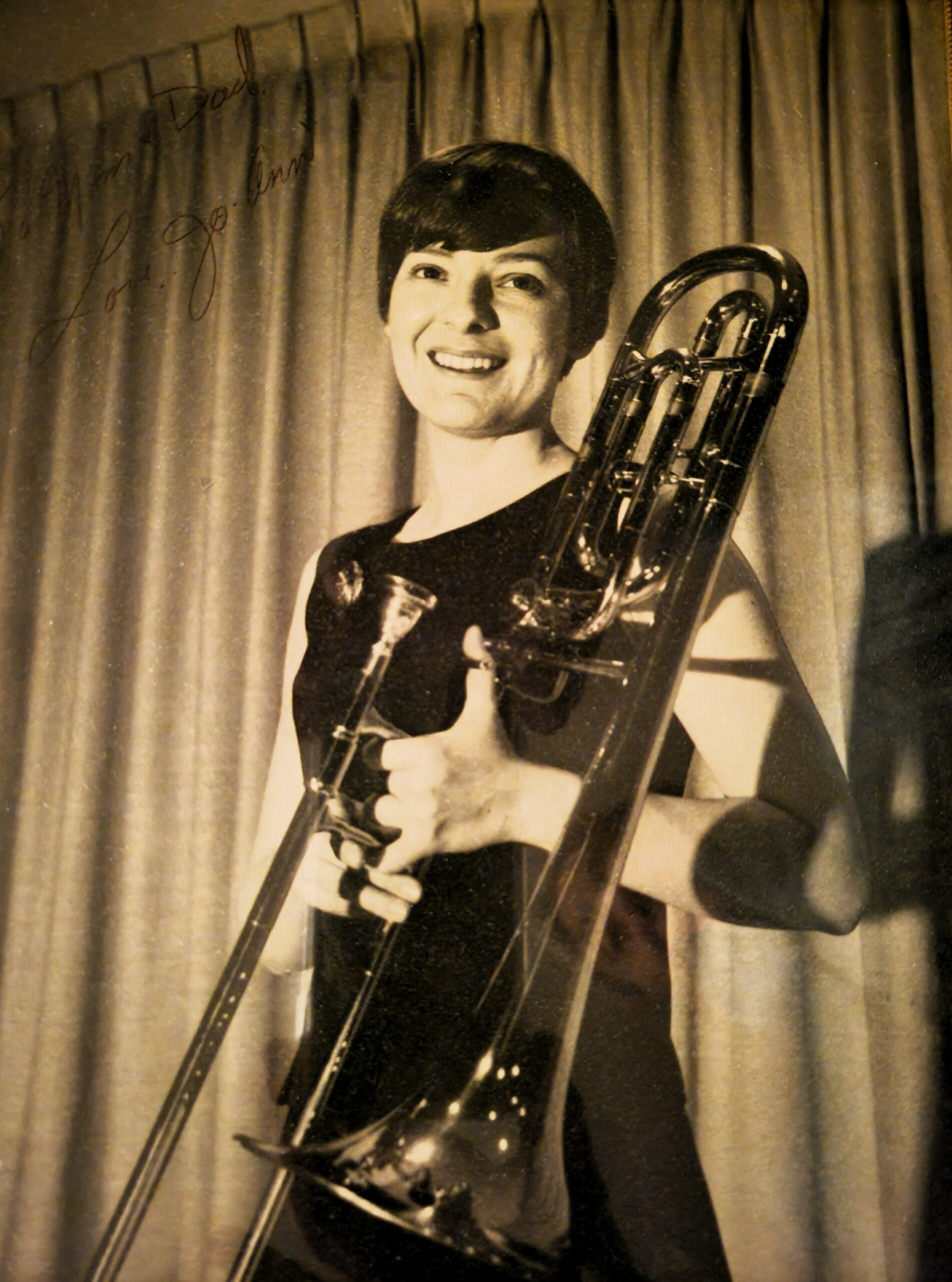 Jo-Ann Christen signed photo, Festival Brass, 1968